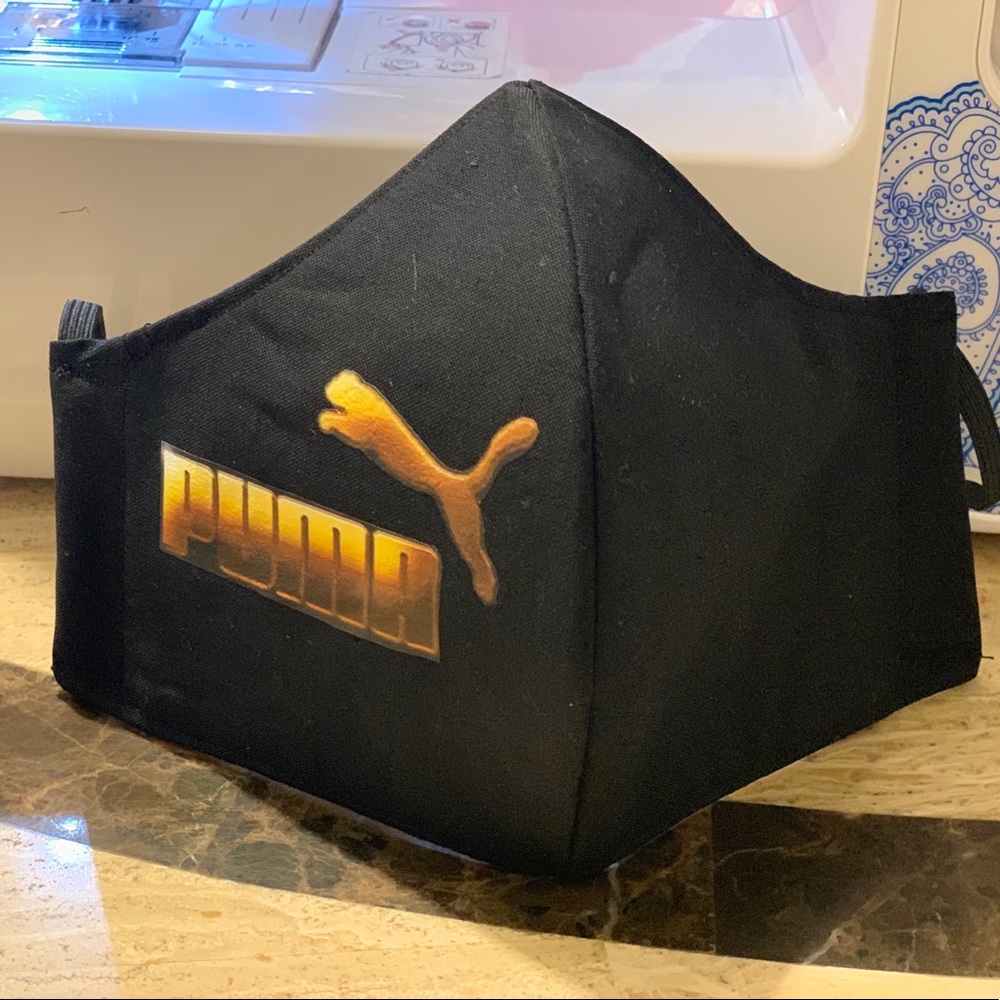 Puma Logo mask 😷 double filter and pocket